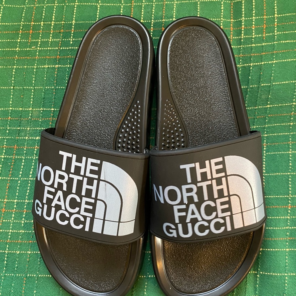 North Face Gucci Slides